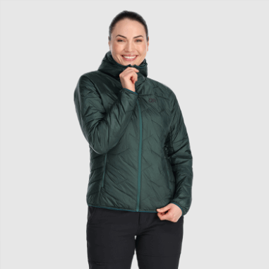 חוצות מחקר נשים Superstrand Lt Hoodie קו עץ