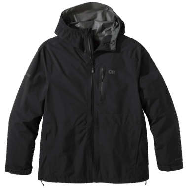 מחקר חיצוני לנשים Aspire Ii Gore-tex® מעיל גשם במידות גדולות שחור