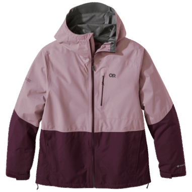 מחקר חיצוני לנשים Aspire Ii Gore-tex® מעיל גשם במידות גדולות עש/אייל