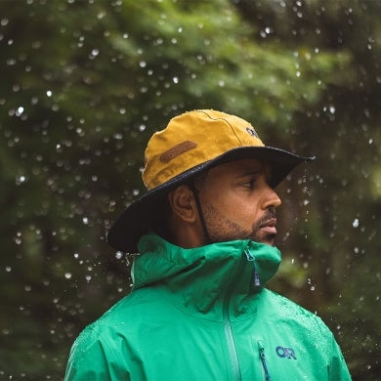 חוצות מחקר Seattle Sombrero Rain Hat Tapenade/שחור