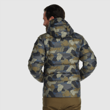 מחקר חוצות גברים קר חזית למטה קפוצ'ון Loden Camo