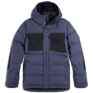 מחקר חוצות גברים Del Campo Down Parka כחול/שחור